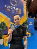 Rosa Walsh with a medal